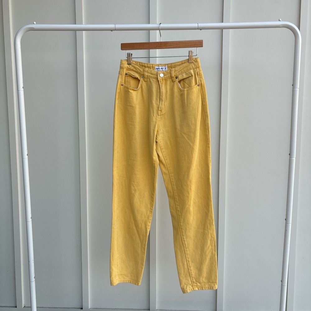 Tiger Mist - Yellow High Rise Jeans